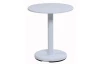 Kulatý odkládací stolek Henrik, 42 cm, leskle bílý