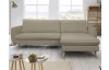 Rohová sedačka Salma, světle hnědá látka, univerzální pravá/levá