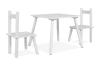 Dětská sestava stolku se 2 židličkami Umea, bílá