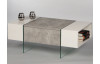 Konferenční stolek Ferrara, šedý beton/bílý lesk