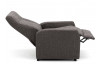 Relaxační TV křeslo Asko 4312-SPB120, černo-šedá tkanina