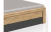 Postel Coventry 180x200 cm, dub artisan/antracitová ocel