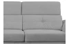 Rohová sedací souprava Sergio, světle šedá látka, levý roh