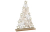 Vánoční dekorace Stromek z vloček 30 cm, dřevěný