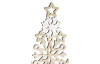 Vánoční dekorace Stromek z vloček 30 cm, dřevěný