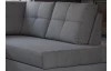 Rohová sedací souprava Stilo, pravá, šedá látka