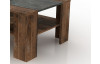 Konferenční stolek Pico,  tmavý beton/vintage optika dřeva