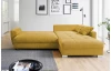 Rohová sedací souprava Harry, žlutá látka
