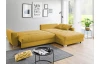 Rohová sedací souprava Harry, žlutá látka