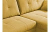 Rohová sedací souprava Harry, žlutá látka