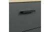 Komoda se šuplíkem Tyler 160 cm, antracit/dub evoke