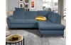 Rohová sedací souprava Geneva, safírově modrá látka, pravý roh