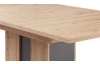 Rozkládací jídelní stůl Memphis 160x90 cm, dub artisan/grafit