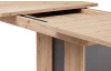 Rozkládací jídelní stůl Memphis 160x90 cm, dub artisan/grafit