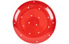 Mělký talíř 26,5 cm, červený s puntíky