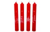 Vánoční svíčky (4 ks) Adventní čas, červená/bílá
