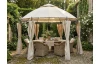 Zahradní altán Nerano 350x350 cm, béžový