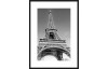 Rámovaný obraz Eiffelova věž 50x70 cm, černobílý