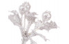 Umělá květina Vánoční cesmína 44 cm, bílá