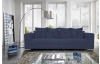 Široká pohovka Rosa, tmavě modrá látka