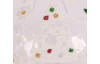 Vánoční ozdoba skleněná koule 7 cm, transparentní, barevné třpytky