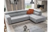 Rohová sedačka 7589, světle šedá, pravý roh, bez výsuvné funkce