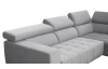 Rohová sedačka 7589, světle šedá, pravý roh, bez výsuvné funkce