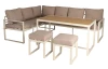 Jídelní sestava zahradního nábytku Grosseto, béžová