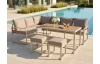 Jídelní sestava zahradního nábytku Grosseto, béžová