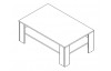 Konferenční stolek Doux, bílý