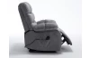 Křeslo s elektrickým polohováním Oscar Giant, šedá látka