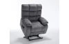 Křeslo s elektrickým polohováním Oscar Giant, šedá látka