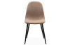 Jídelní židle Alisa, světle hnědá strukturovaná látka