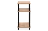 Úzký regál/odkládací stolek Theo, dub artisan
