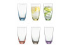Sada 6 barevných sklenic Viva Colori