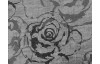 Dekorační polštář Vanessa 60x40 cm, stříbrná s růžemi