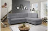 Rohová sedací souprava 7405, černo-šedá tkanina, pravý roh, bez rozkladu