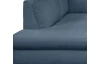 Rohová sedací souprava Geneva, safírově modrá látka, levý roh