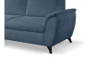 Rohová sedací souprava Geneva, safírově modrá látka, levý roh