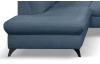 Rohová sedací souprava Geneva, safírově modrá látka, levý roh
