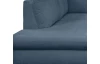 Rohová sedací souprava Geneva, safírově modrá látka, levý roh
