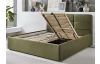 Postel Domango 180x200 cm, olivově zelená látka