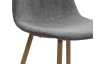 Jídelní židle Alisa, šedá strukturovaná látka