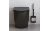WC štětka plochá se stojanem Cleany, nerez