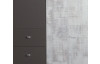 Šatní skříň se zásuvkami Tablo, šedá/enigma
