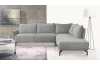 Rohová sedací souprava Bella, světle šedá látka, pravý roh