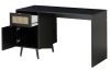 Psací stůl Vienna, černá/výplet