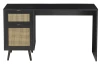 Psací stůl Vienna, černá/výplet
