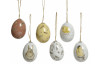 Velikonoční dekorace Závěsná vajíčka s motivem peříček a zvířátek