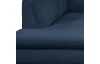 Rohová sedací souprava Geneva, oceánská modrá látka, levý roh